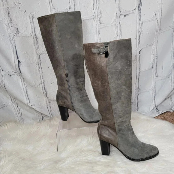 Vince Camuto Shoes - Vince Camuto Womens 8 Knee High Tall‎ Leather Heeled Boots Chic Sexy Going Out